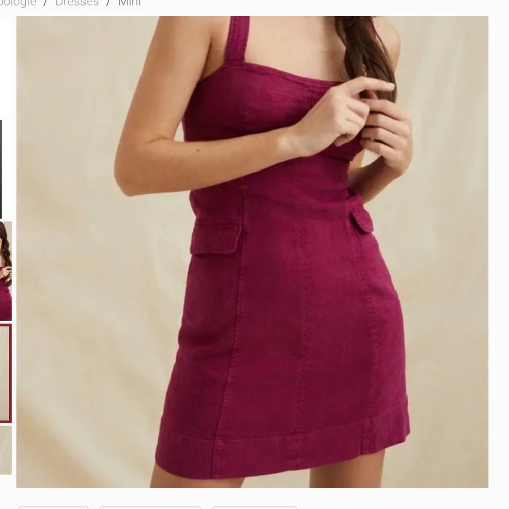 New with Tags Anthropologie Square pocket dress